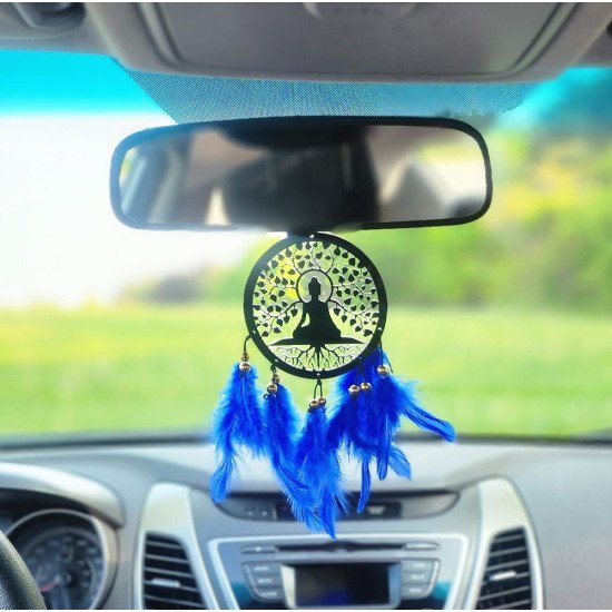 Meditating Buddha Dream Catcher Car Hangings (3 colors)