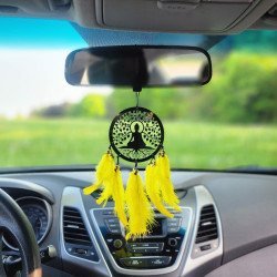 Meditating Buddha Dream Catcher Car Hangings (3 colors)