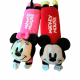 Mickey & Minnie Car Seat Belt Covers – Soft Plush Cotton 