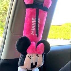 Mickey & Minnie Car Seat Belt Covers – Soft Plush Cotton Mickey & Minnie Car Seat Belt Covers – Soft Plush Cotton