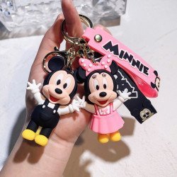 Minnie Mickey Car Key Chain - Cute Keyring Accessory Minnie Mickey Car Key Chain - Cute Keyring Accessory