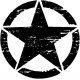 Military Star Automobile Decals | Universal Vinyl Car Stickers (5 Colors) Military Star Automobile Decals | Universal Vinyl Car Stickers (5 Colors)