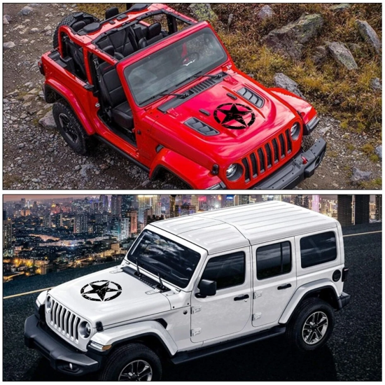 Military Star Automobile Decals | Universal Vinyl Car Stickers (5 Colors) Military Star Automobile Decals | Universal Vinyl Car Stickers (5 Colors)