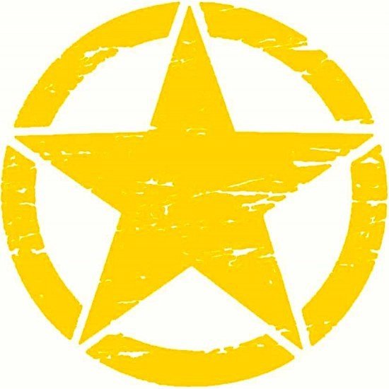 Military Star Automobile Decals | Universal Vinyl Car Stickers (5 Colors) Military Star Automobile Decals | Universal Vinyl Car Stickers (5 Colors)