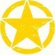 Military Star Automobile Decals | Universal Vinyl Car Stickers (5 Colors) Military Star Automobile Decals | Universal Vinyl Car Stickers (5 Colors)