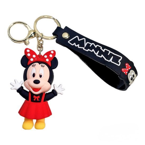 Mickey Minnie Car Key Chain Red - Cute Disney Inspired Keyring Mickey Minnie Car Key Chain Red - Cute Disney Inspired Keyring