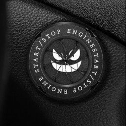 Devil`s Smile Car Engine Start Stop Button Rotary Covers - Universal Fit (2 Colors) Devil`s Smile Car Engine Start Stop Button Rotary Covers - Universal Fit (2 Colors)