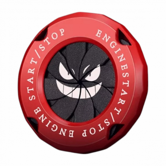 Devil`s Smile Car Engine Start Stop Button Rotary Covers - Universal Fit (2 Colors)
