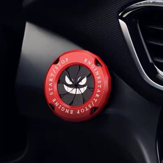 Devil`s Smile Car Engine Start Stop Button Rotary Covers - Universal Fit (2 Colors)