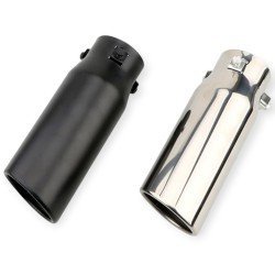 Universal Fit Exhaust Pipe Tail Tips - 2.5 Inch Inlet & 3 Inch Outlet (2 Colors)