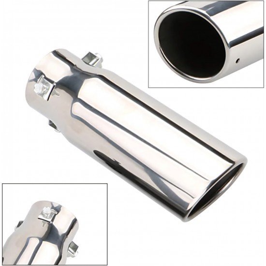 Universal Fit Exhaust Pipe Tail Tips - 2.5 Inch Inlet & 3 Inch Outlet (2 Colors) Universal Fit Exhaust Pipe Tail Tips - 2.5 Inch Inlet & 3 Inch Outlet (2 Colors)