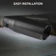 Universal Fit Exhaust Pipe Tail Tips - 2.5 Inch Inlet & 3 Inch Outlet (2 Colors) Universal Fit Exhaust Pipe Tail Tips - 2.5 Inch Inlet & 3 Inch Outlet (2 Colors)
