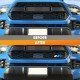 Tri Color Front Grille Badge Emblem Blue & Orange Universal Fit – ABS & Metal Tri Color Front Grille Badge Emblem Blue & Orange Universal Fit – ABS & Metal