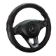 Premium Nappa Leather Steering Wheel Cover 38CM Universal Fit – Black & Black/Red Premium Nappa Leather Steering Wheel Cover 38CM Universal Fit – Black & Black/Red