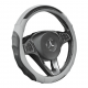 Grey Premium Nappa Leather Steering Wheel Cover 38CM Universal Fit Grey Premium Nappa Leather Steering Wheel Cover 38CM Universal Fit