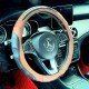 Brown Premium Nappa Leather Steering Wheel Cover 38CM Universal Fit Brown Premium Nappa Leather Steering Wheel Cover 38CM Universal Fit
