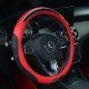 Red Premium Nappa Leather Steering Wheel Cover 38CM Universal Fit Red Premium Nappa Leather Steering Wheel Cover 38CM Universal Fit