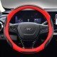 Red Premium Nappa Leather Steering Wheel Cover 38CM Universal Fit Red Premium Nappa Leather Steering Wheel Cover 38CM Universal Fit