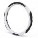 White Premium Nappa Leather Steering Wheel Cover 38CM Universal Fit White Premium Nappa Leather Steering Wheel Cover 38CM Universal Fit