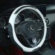 White Premium Nappa Leather Steering Wheel Cover 38CM Universal Fit White Premium Nappa Leather Steering Wheel Cover 38CM Universal Fit