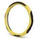 Yellow Premium Nappa Leather Steering Wheel Cover 38CM Universal Fit Yellow Premium Nappa Leather Steering Wheel Cover 38CM Universal Fit