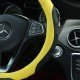 Yellow Premium Nappa Leather Steering Wheel Cover 38CM Universal Fit Yellow Premium Nappa Leather Steering Wheel Cover 38CM Universal Fit