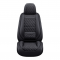 Premium Nappa Leather Diamond Cut Universal Fit Car Seat Covers (5 Seater Set) Black