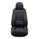 Premium Nappa Leather Diamond Cut Universal Fit Car Seat Covers (5 Seater Set) Black