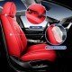 Premium Nappa Leather Diamond Cut Universal Fit Car Seat Covers (5 Seater Set) Wine Red Premium Nappa Leather Diamond Cut Universal Fit Car Seat Covers (5 Seater Set) Wine Red