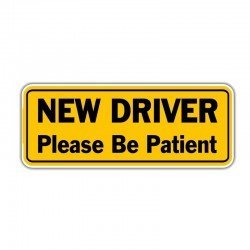New Driver Alert Reflective Stickers 10 x 3.12 Inches