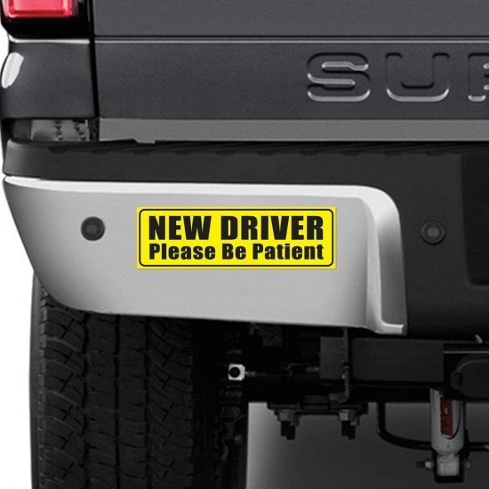 New Driver Alert Reflective Stickers 10 x 3.12 Inches