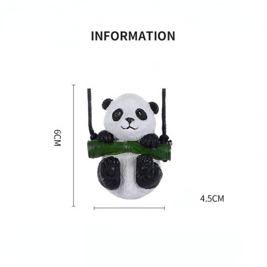 Swinging Panda Car Pendant Hanging for Rear View Mirror Decoration