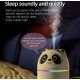 Adorable Panda Car Humidifier with Color LED - 220ml