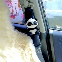 Panda Car Seat Belt Covers Pack of 2 – Soft Plush Cotton Panda Car Seat Belt Covers Pack of 2 – Soft Plush Cotton