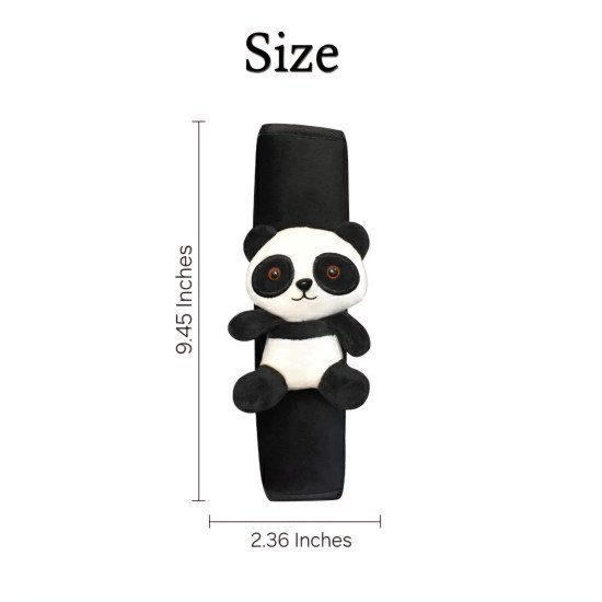 Panda Car Seat Belt Covers Pack of 2 – Soft Plush Cotton 