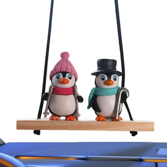 Penguin Couple Car Pendants (2 styles) Penguin Couple Car Pendants (2 styles)