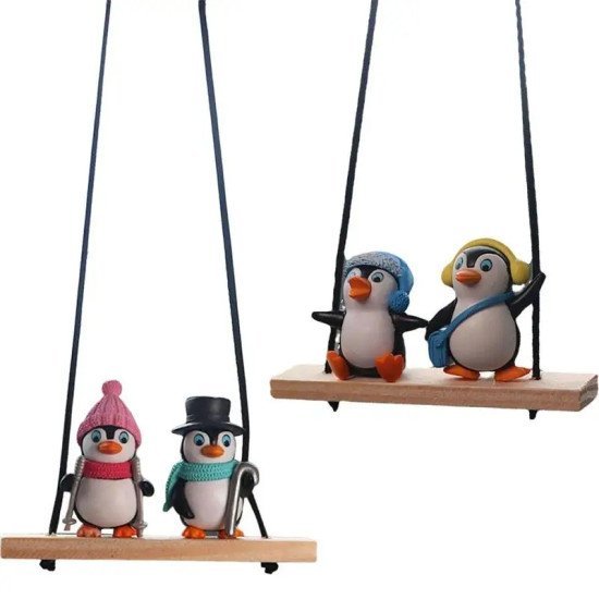 Penguin Couple Car Pendants (2 styles) Penguin Couple Car Pendants (2 styles)