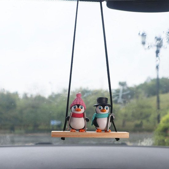 Penguin Couple Car Pendants (2 styles) Penguin Couple Car Pendants (2 styles)