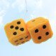 Plush Dice Car Hangings (6 colors) Plush Dice Car Hangings (6 colors)