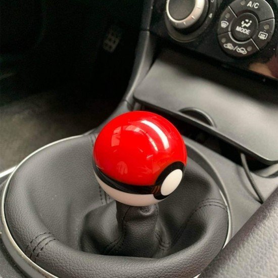 Pikachu Pokeball Car Gear Shift Knob – Aluminum Acrylic & Brass