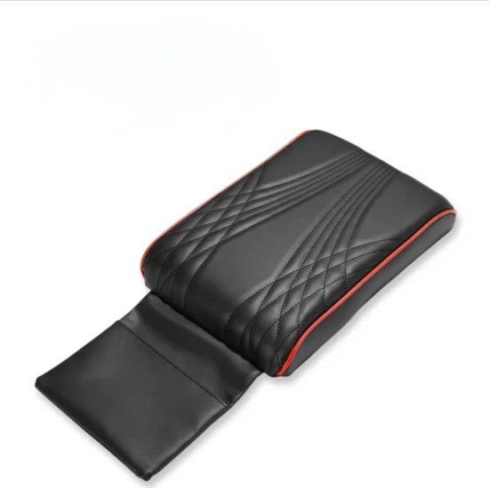 Premium Leather Car Armrest Cushion with Pocket - Center Console Pad Premium Leather Car Armrest Cushion with Pocket - Center Console Pad