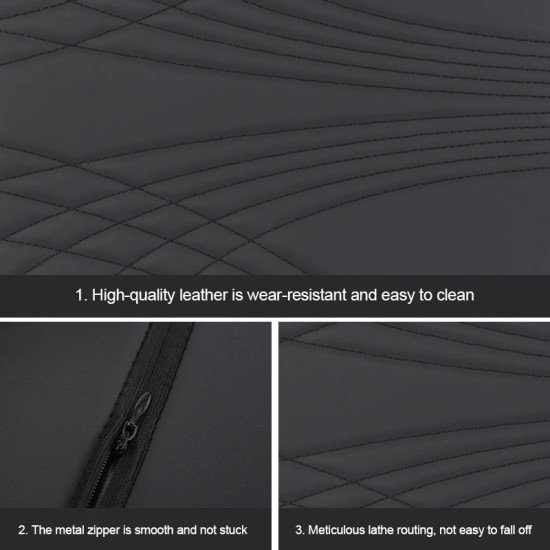Premium Leather Car Armrest Cushion with Pocket - Center Console Pad Premium Leather Car Armrest Cushion with Pocket - Center Console Pad