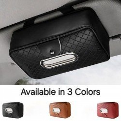 PU Leather Car Tissue Paper Holder (3 Colors) PU Leather Car Tissue Paper Holder (3 Colors)