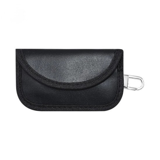 Signal Blocking Faraday Case Leather - RFID Key Fob Protection Pouch Signal Blocking Faraday Case Leather - RFID Key Fob Protection Pouch