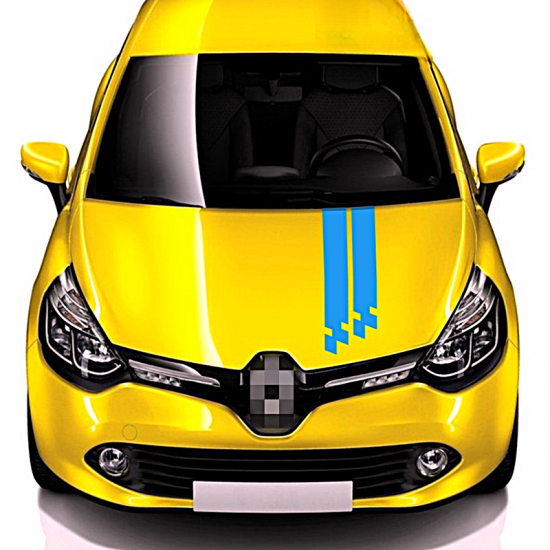 Car Hood Racing Style Decals ( 4 Colors Options) Car Hood Racing Style Decals ( 4 Colors Options)