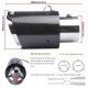 Carbon Fiber LED Exhaust Tail Tip 2.5 Inch Inlet 3.5 Inch Outlet – Blue & Red LED Glow | Universal Fit Carbon Fiber LED Exhaust Tail Tip 2.5 Inch Inlet 3.5 Inch Outlet – Blue & Red LED Glow | Universal Fit