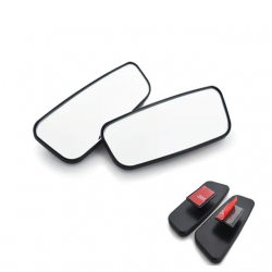 Rectangular Wide Angle Blind Spot Rear View Mirror -360° Adjustable (Pack of 2)