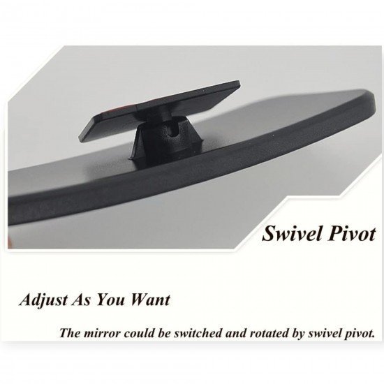 Rectangular Wide Angle Blind Spot Rear View Mirror -360° Adjustable (Pack of 2) Rectangular Wide Angle Blind Spot Rear View Mirror -360° Adjustable (Pack of 2)