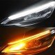 Sequential LED DRL + Turn Signal Headlight Surface Light Strip- 2 pack Universal Fit (White + Amber) Waterproof Sequential LED DRL + Turn Signal Headlight Surface Light Strip- 2 pack Universal Fit (White + Amber) Waterproof