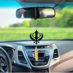 Sikh Khanda Car Hangings